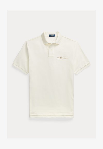 Polo Ralph Lauren CLASSIC FIT LOGO MESH POLO SHIRT - Poloskjorter - clubhouse cream