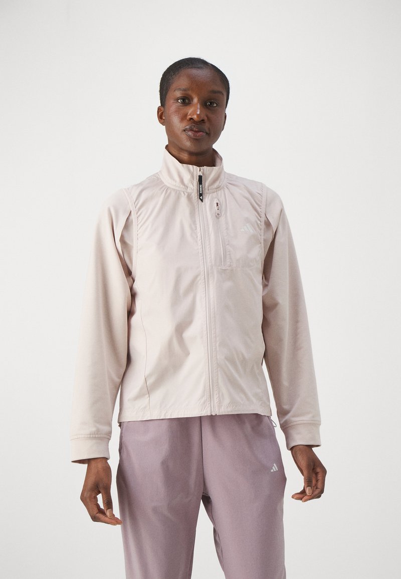 adidas Performance OWN THE RUN - Bodywarmer - putty mauve