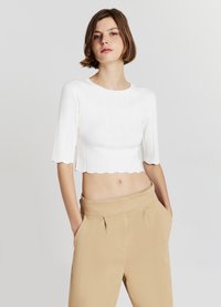 Calliope A COSTE - T-shirt con stampa - bianco lana