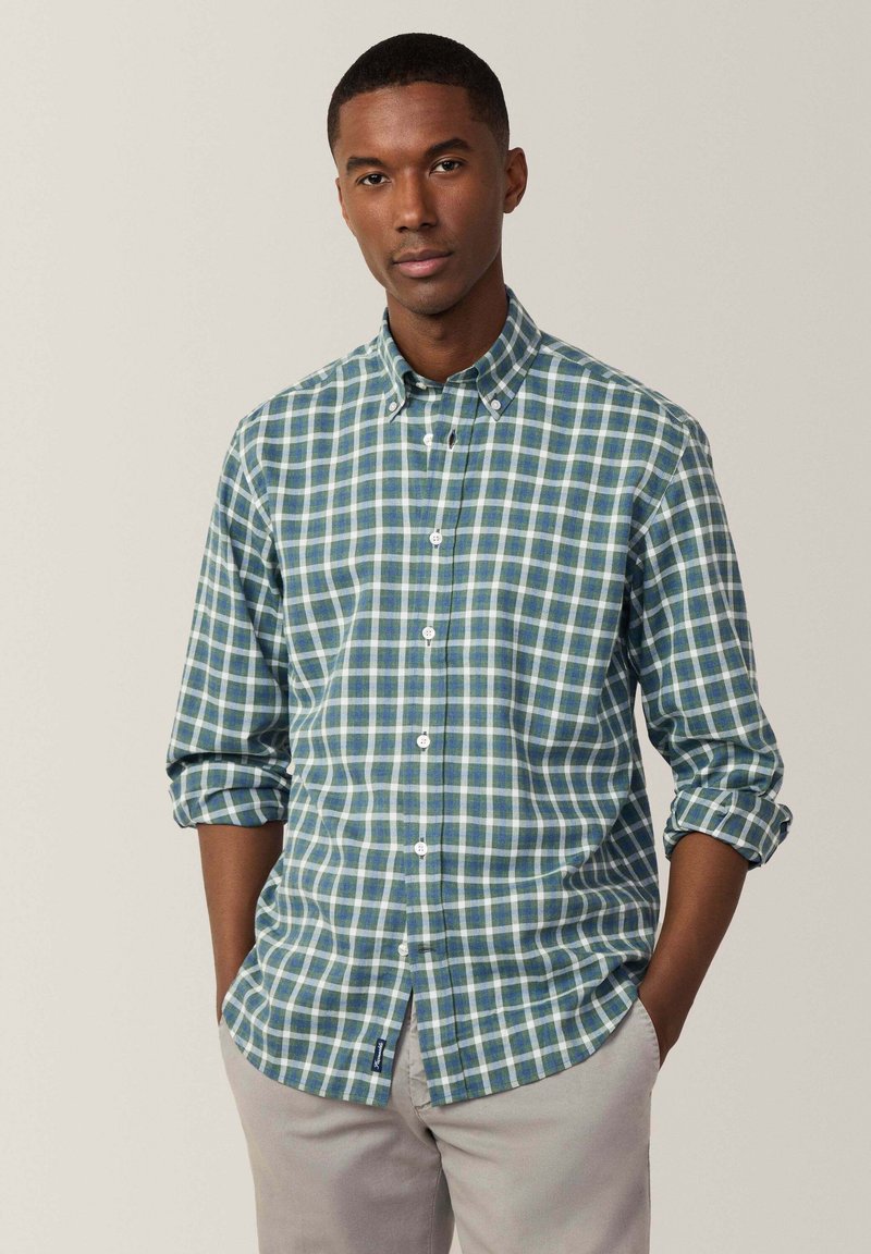 Ripper Plaid Shirt Blue Green main image 0