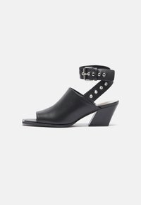 LEATHER - Sandals - black