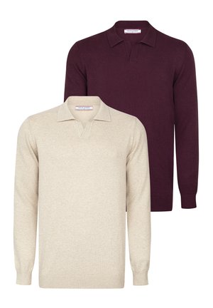 Poloshirt - mottled beige