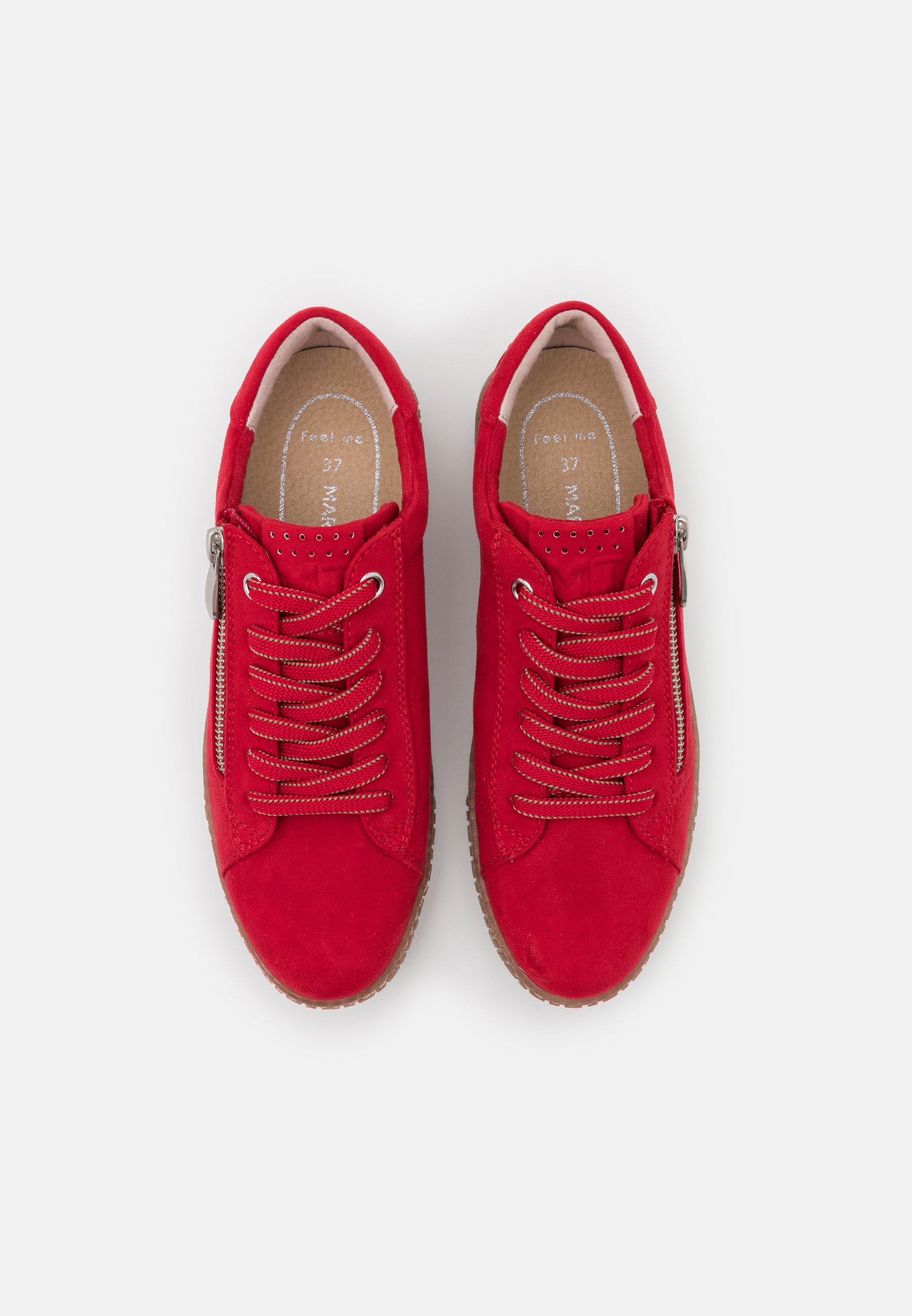 marco tozzi red trainers