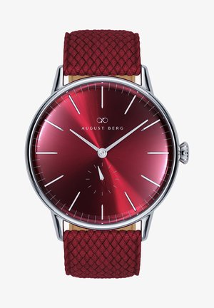 UHR SERENITY BURGUNDY SILVER EYE BURGUNDY PERLON 40MM - Ure - sunray red
