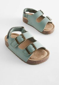 Next CUSHIONED FOOTBED DOUBLE BUCKLE FASTENING WIDE FIT  - Lära-gå-skor - mint green