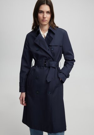 Ipekyol REGULAR FIT BELTED - Gabardina - navy