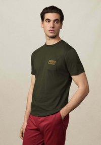 Hackett London Camiseta estampada - hunter green