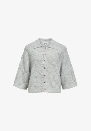 Object, OBJKAISA FLORA 3/4 LO KNIT CARDIGAN NOOS - Gilet - light grey melange