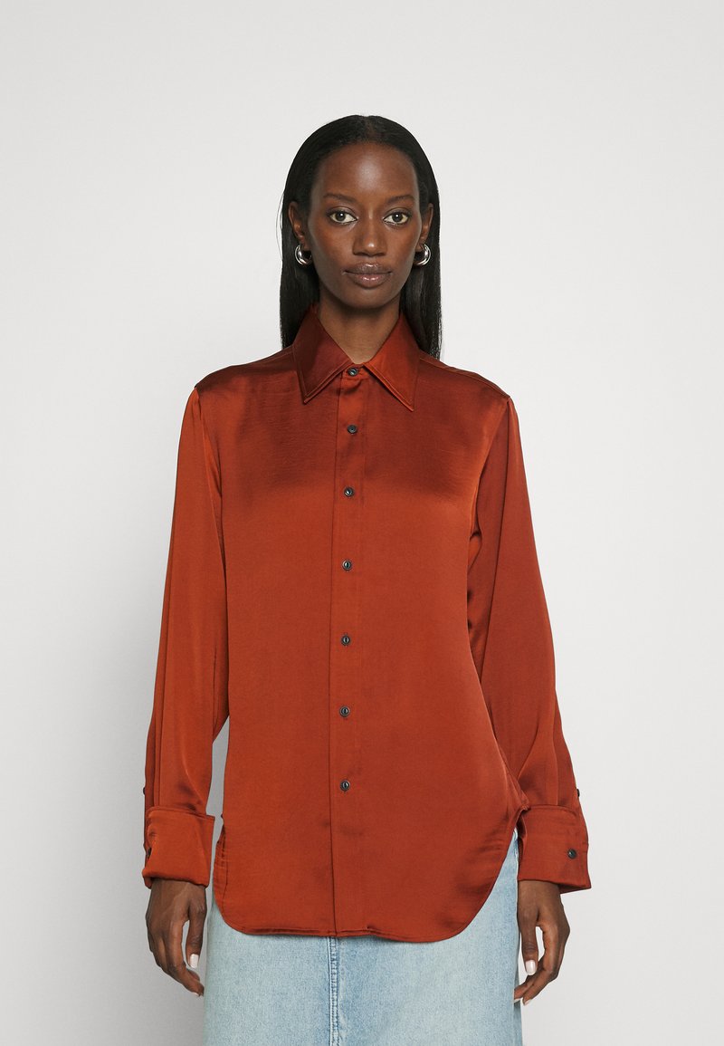 Laurentina Blouse Dusty Mahogany
