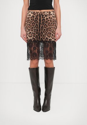 NMINFERNO SKIRT - Μίνι φούστα - black