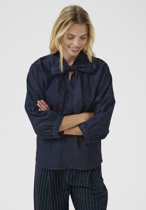 SASSI - Blouse - rinse blue denim
