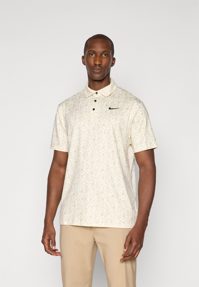 Nike Golf TOUR PRINT - Polo krekls - pale ivory/black