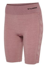 Hummel SEAMLESS CYCLING  - Tights - woodrose rose taupe melange
