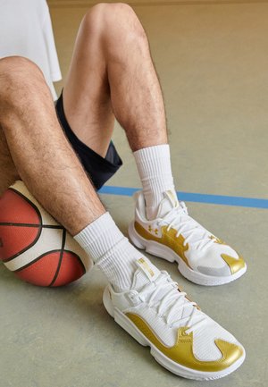 FLOW FUTR X 3 UNISEX - Scarpe da basket - white/metallic gold