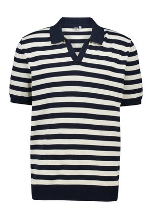 Poloshirt - white blue