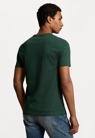 Polo Ralph Lauren CUSTOM SLIM FIT JERSEY CREWNECK T-SHIRT - Pamata T-krekls - scotch pine heather