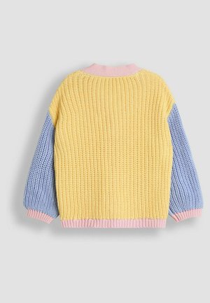 JoJo Maman Bébé REGULAR FIT - DAISY  - Chaqueta de punto - yellow