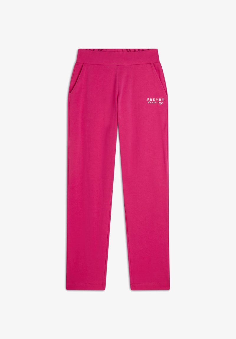 Freddy REGULAR FIT CON DRITTO CON PICCOLI SPACCHI - Pantalon de survêtement - beetroot purple