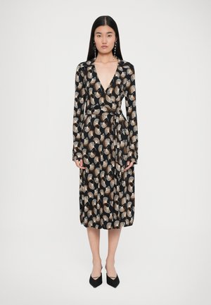 WRAP DRESS - Vestido ligero - black