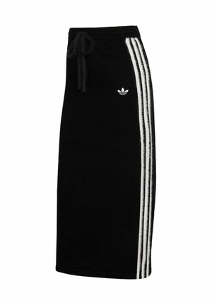 adidas Originals, Gonna a campana - black   white