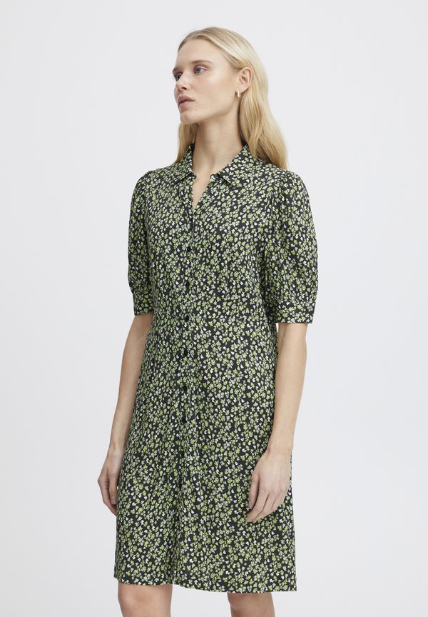 IHAya - Shirt dress - sprucestone flower aop