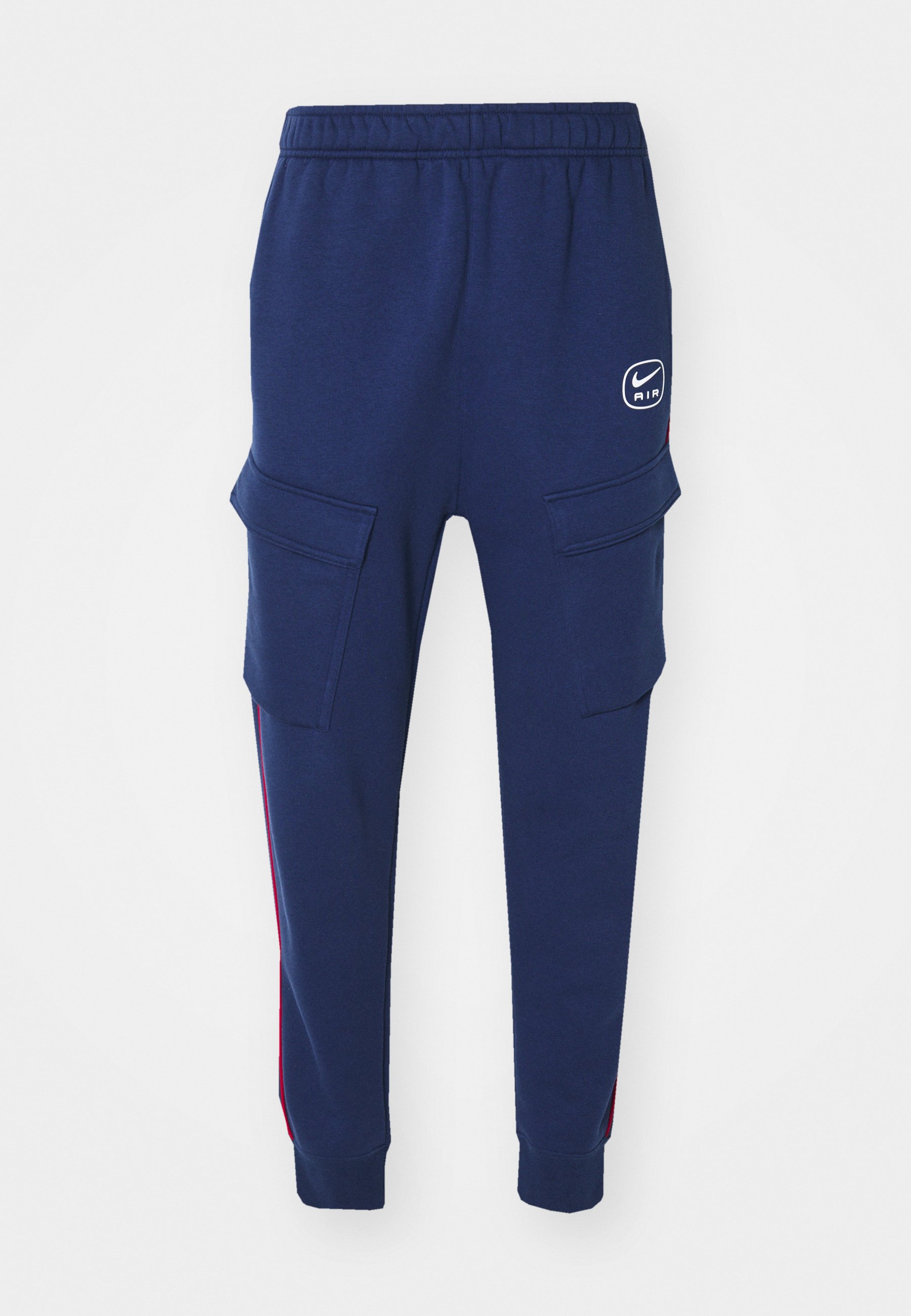 navy blue and red nike sweatsuit
