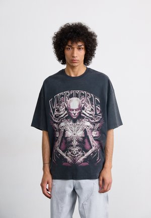 MEDUSA - Print T-shirt - washed black