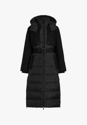 KARL LAGERFELD, FABRIC MIX LONG PUFFER - Χειμωνιάτικο παλτό - black