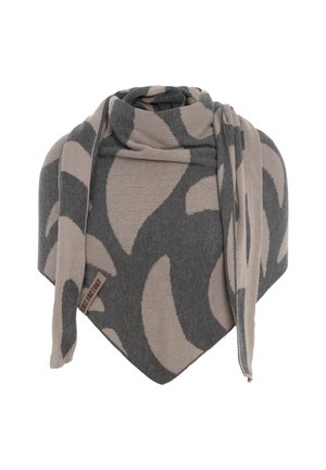 LEAF - Sjaal - pebble grey med grey