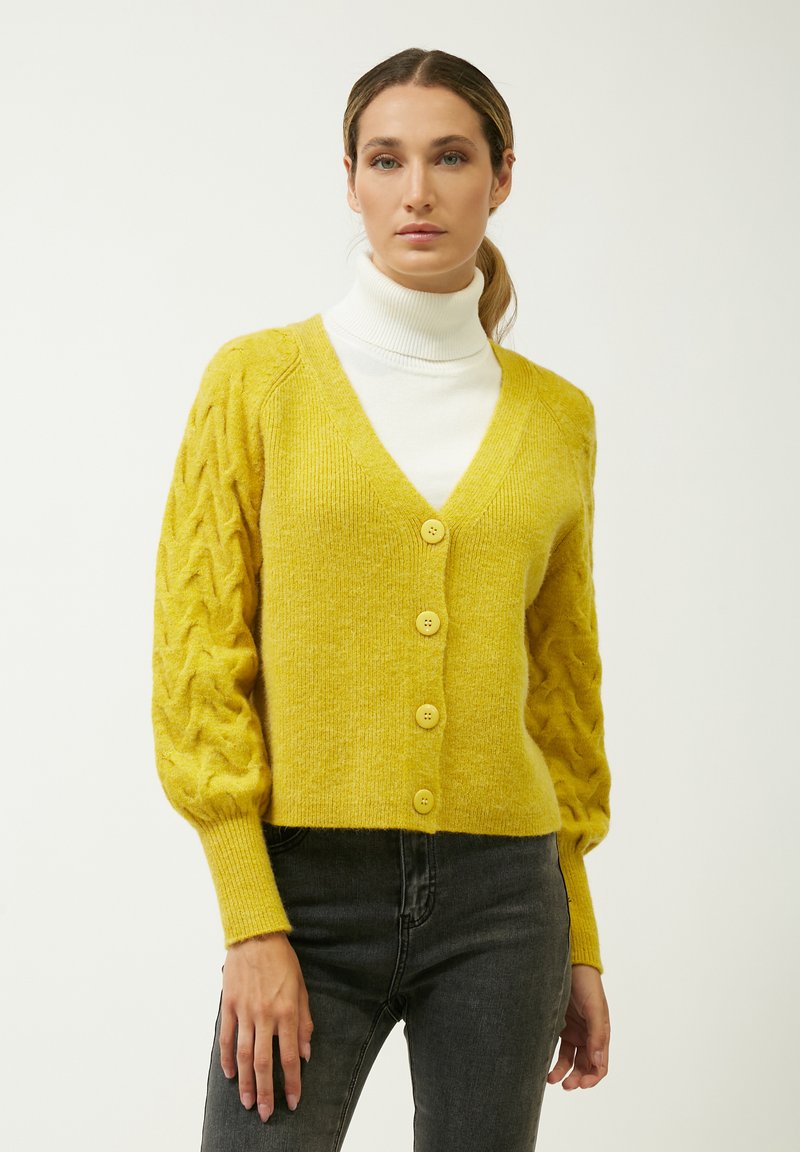 INFLUENCER FANCY RAGLAN-SLEEVE  - Chaqueta de punto - acid