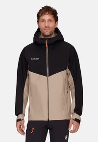 Mammut - CRATER HOODED JACKET MEN - Hardshell jacket - savannah-black Thumbnail Image 1