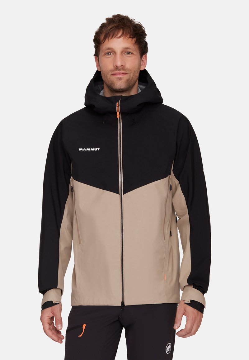 Mammut - CRATER HOODED JACKET MEN - Veste Hardshell - savannah-black, Agrandir