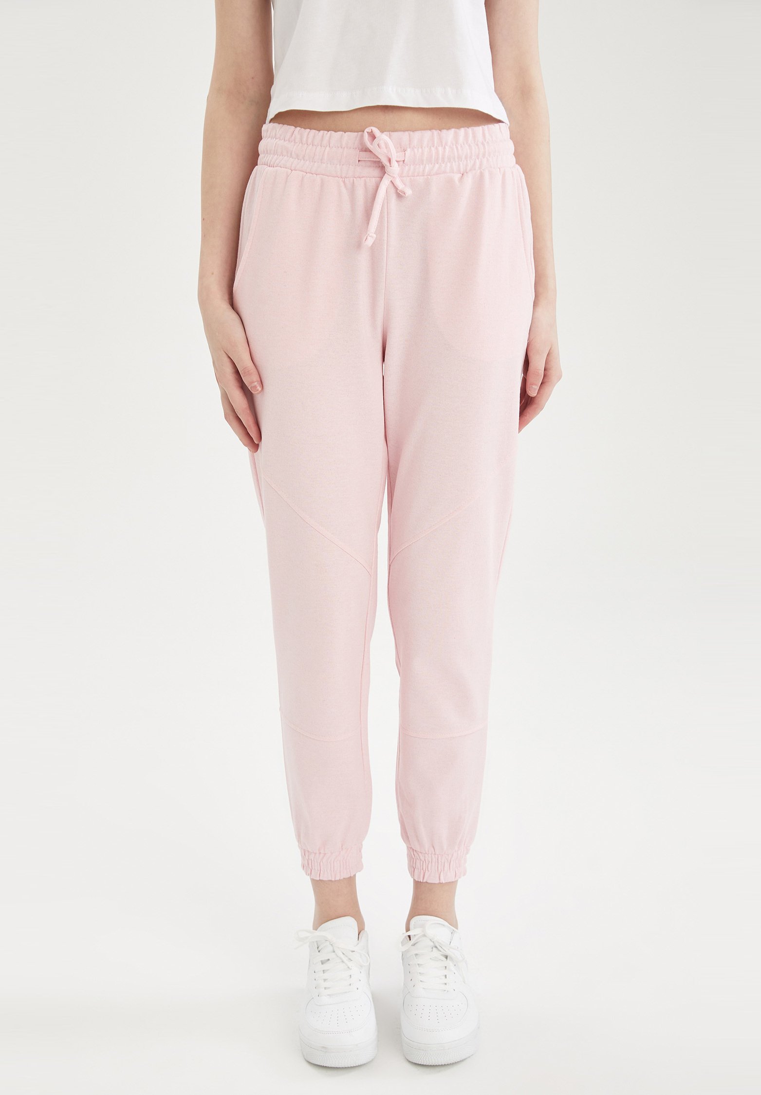DeFacto SLIM FIT - Pantaloni sportivi - pink/rosa screziato - Zalando.it