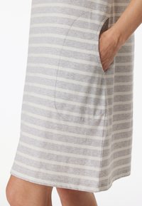 Schiesser MIT TASCHEN 1/2 ARM - Camicia da notte - silbergrau mel.