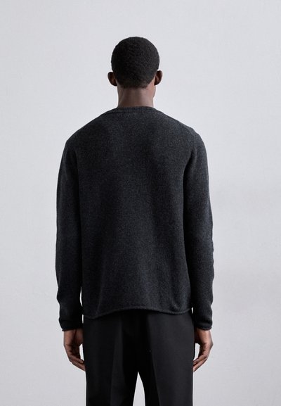 Filippa K ROLLED HEM  - Jumper - anthracite melange