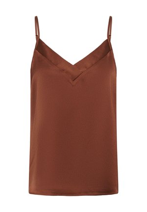 Kaffe, KALOTTE STRAP - Top - henna