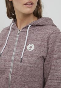 Oxmo OXHELNA - Felpa con zip - chocolate truffle melange