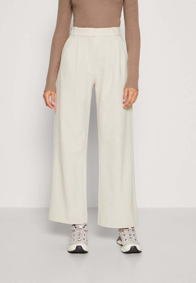 Abercrombie & Fitch TAILORED WIDE LEG Tygbyxor pumice stone