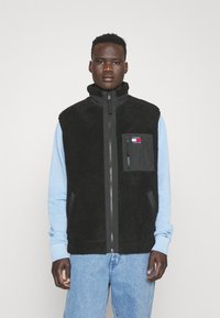Tommy Jeans TJM MIX MEDIA VEST - Vest - black