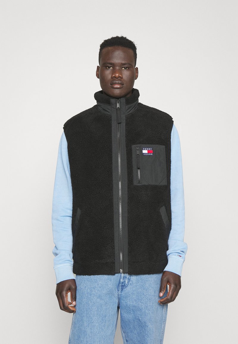 Tommy Jeans TJM MIX MEDIA VEST - Vest - black