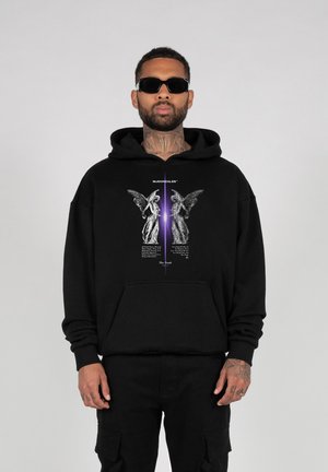 MJ GONZALES MÄNNER TRUTH V. HEAVY  ESSENTIALS V. - Hoodie - black, white, purple