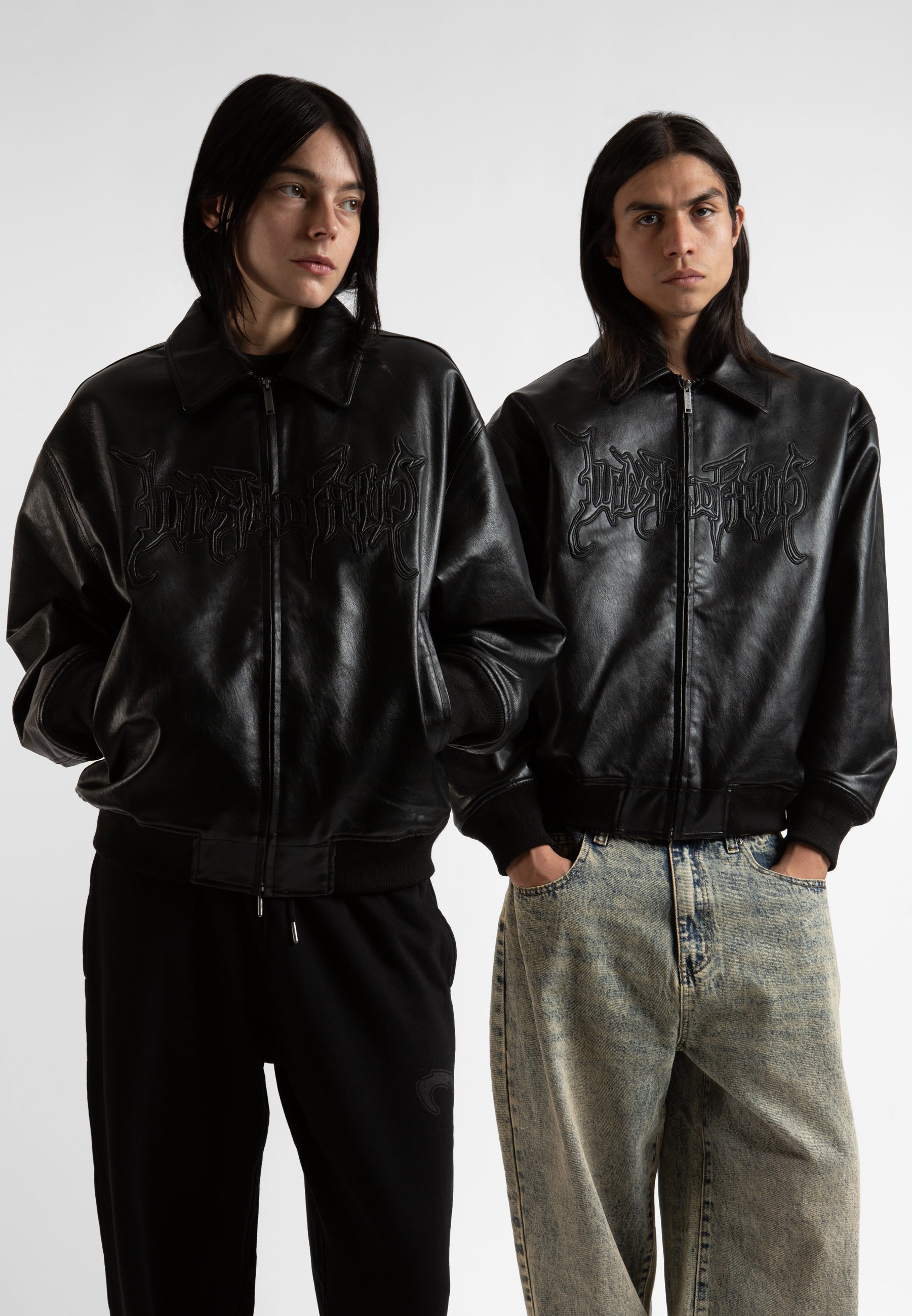 Wasted Paris NETHER VARSITY JACKET UNISEX - Faux leather jacket