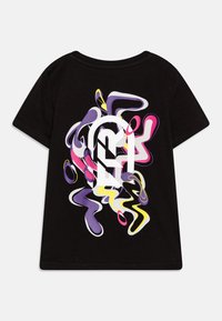 Puma NEYMAR JR CREATIVITY GRAPHIC TEE UNISEX - Print T-shirt - black/fluo yellow