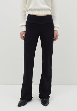 B.ANGEL FLARE-FIT STRETCH - Legging (type pantalon) - black