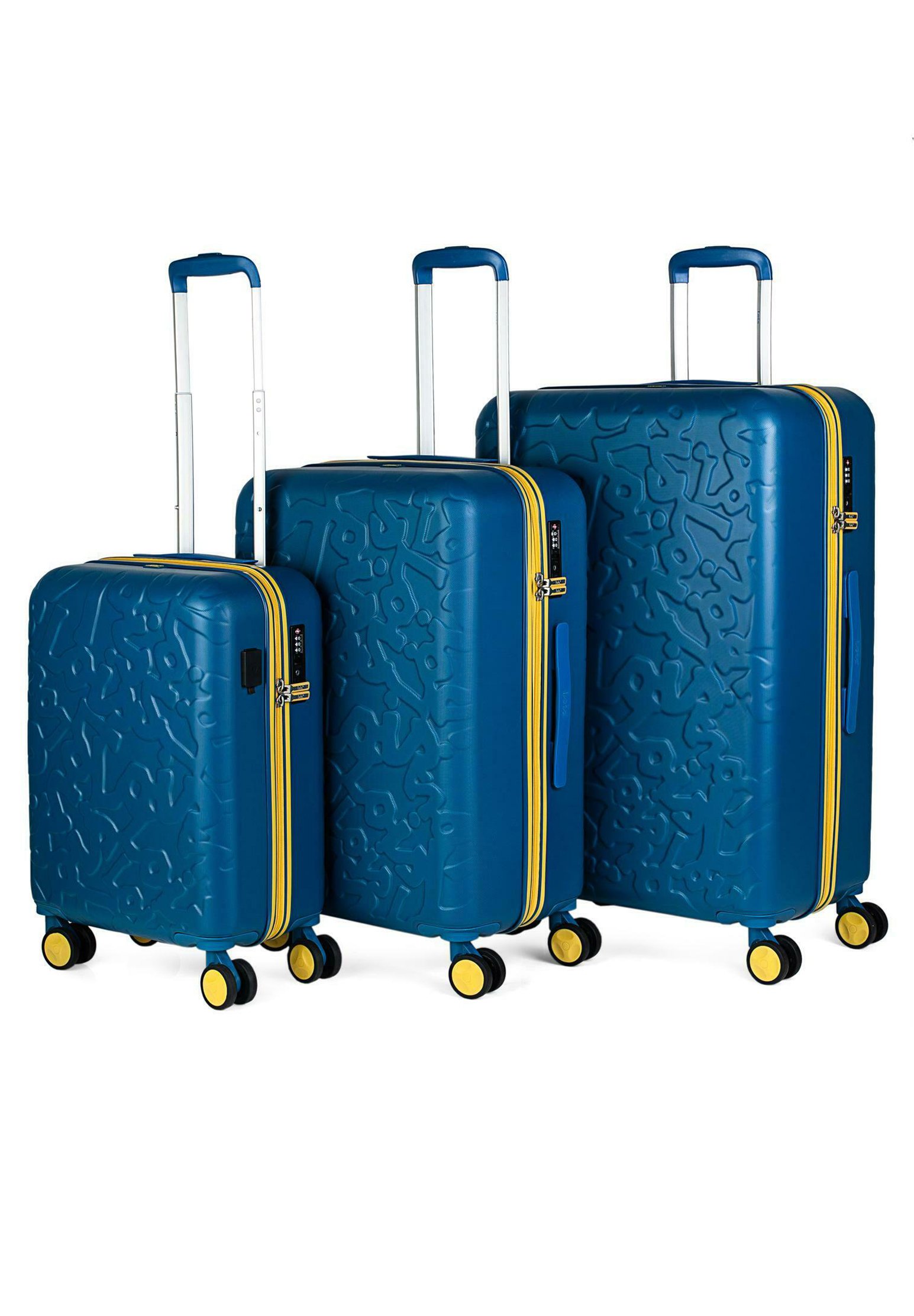 LOIS Jeans ZION PACK 3 - Juego de maletas - azul - Zalando.es