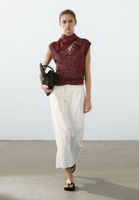 Massimo Dutti - FADED-EFFECT  - Polo shirt - bordeaux Thumbnail Image 1