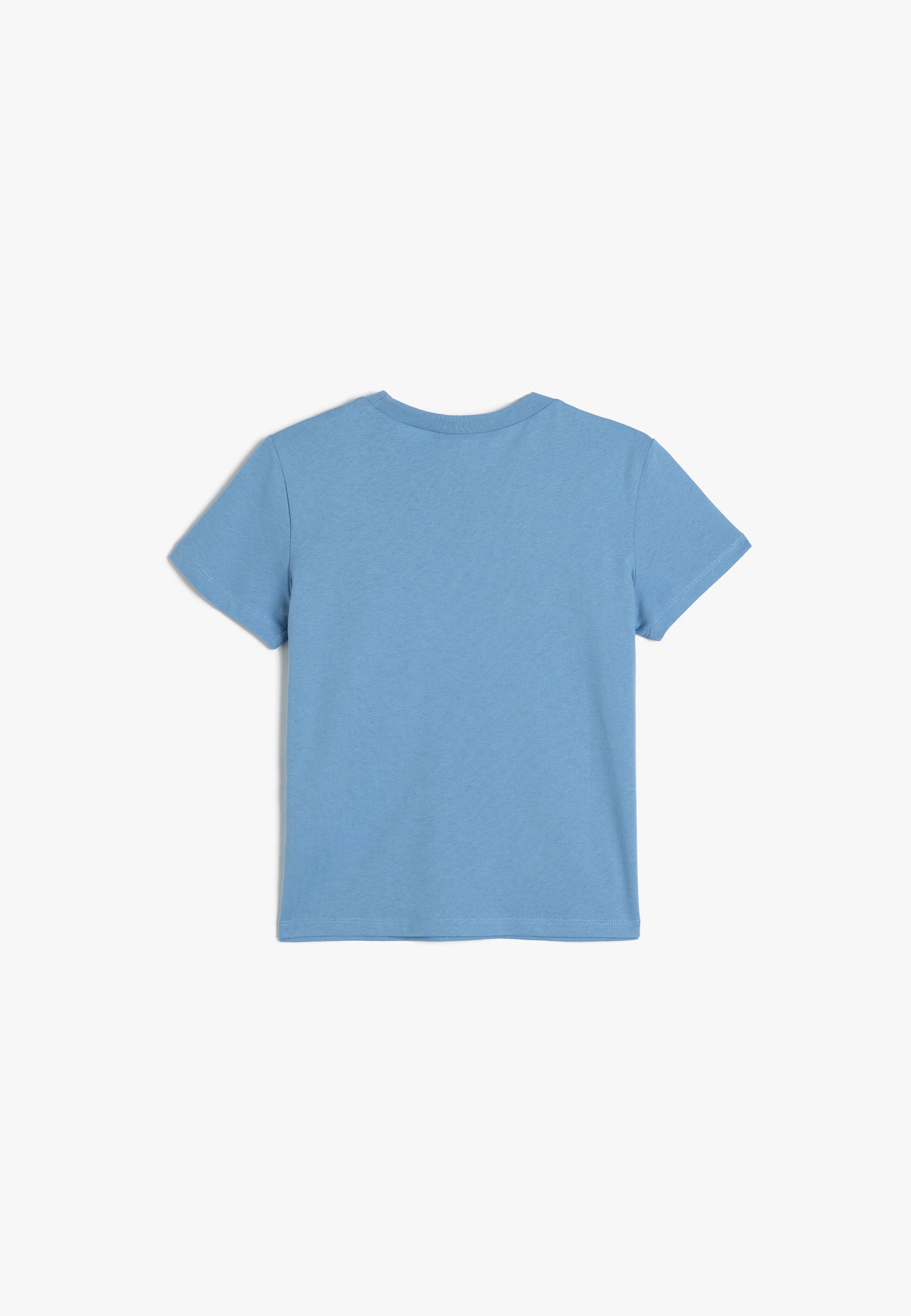 Koton T-Shirt Bambino Ragazzo – Maniche Corte, Girocollo, Blu, 100% Poliestere, Taglia 4/5 Anni