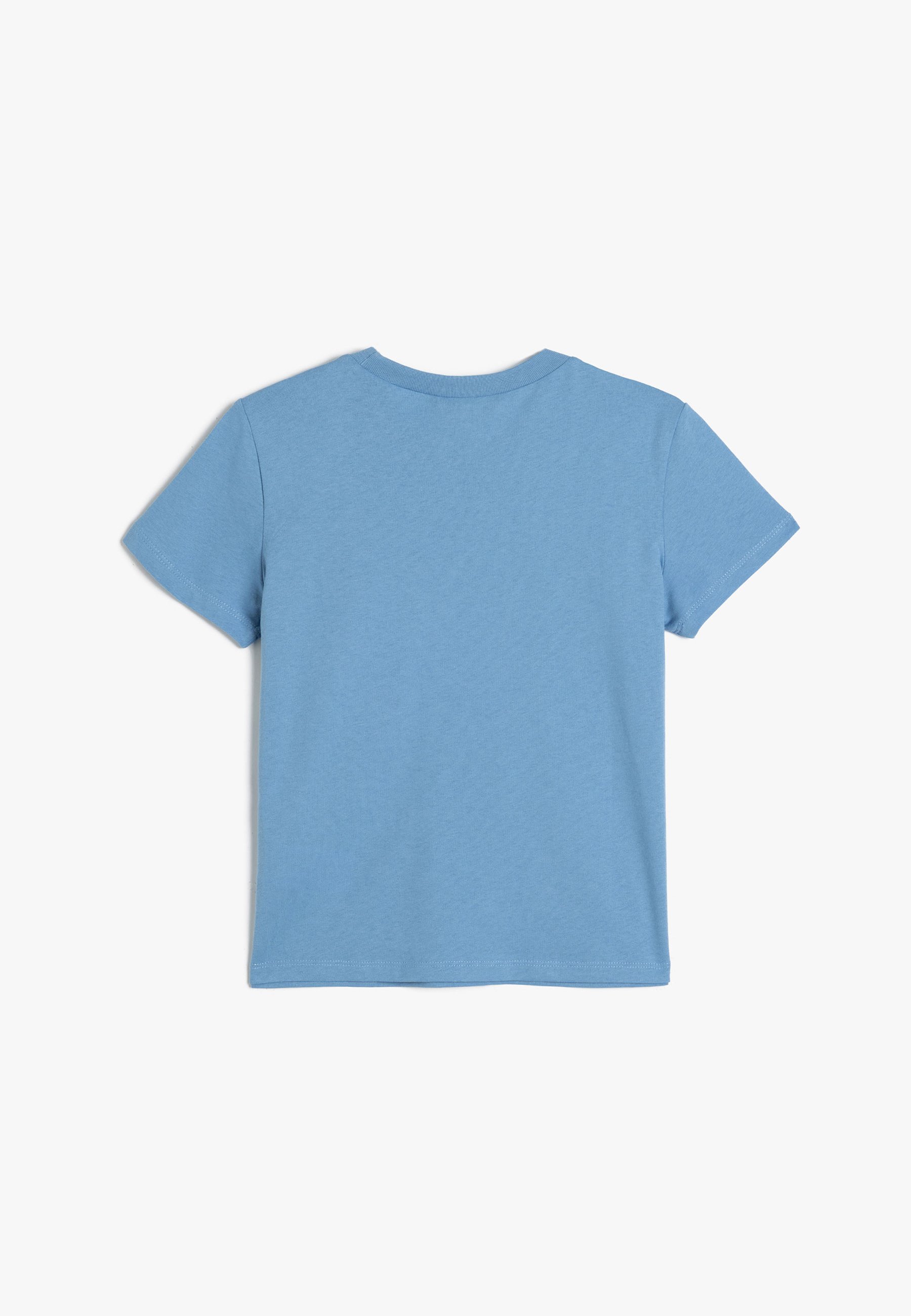 Koton T-Shirt Bambino Ragazzo – Maniche Corte, Girocollo, Blu, 100% Poliestere, Taglia 4/5 Anni
