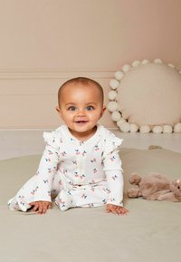 JoJo Maman Bébé CHERRY  ZIP REGULAR FIT - Natdragt - cream
