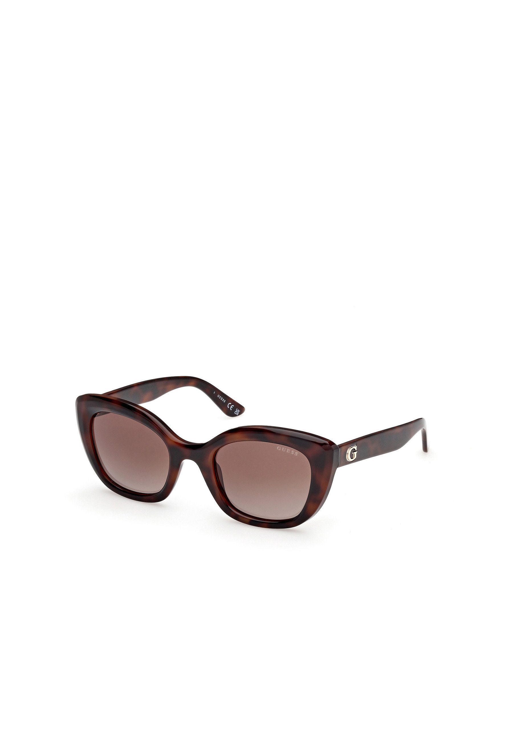 Occhiali Da Sole GUESS Factory Cat Eye Donna – Marrone, Finiture Metalliche E Strass, Custodia Morbida Inclusa